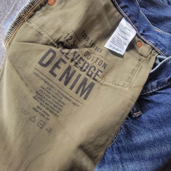 Todd Snyder Slim Fit Paint Destroyed Selvedge Denim Jean Indigo 38x32 NWT - Picture 16 of 16